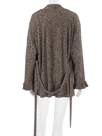Leopard Cami Cardigan and Shorts 3-Piece Set - Plush Fashion Hub