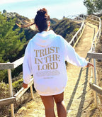 Women's long sleeve sports hoodie with letter print by Plush Fashion Hub, featuring a cozy, casual sweater design.