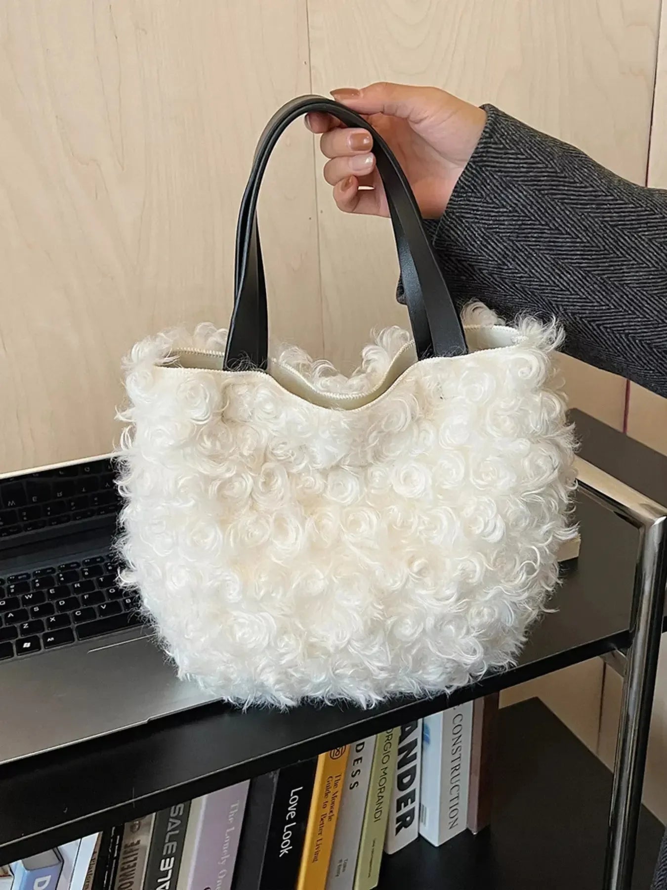 Lightweight Fluffy Handbag - Plush Fashion Hub