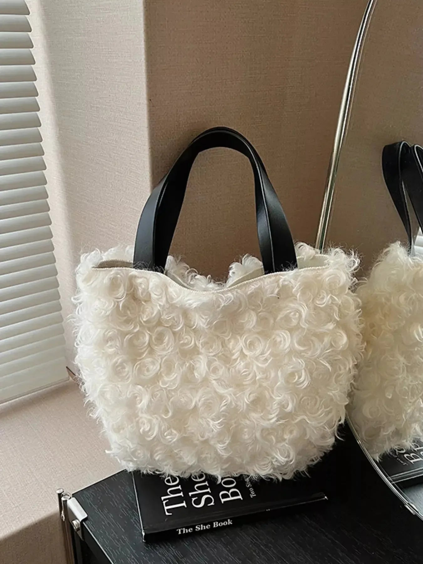 Lightweight Fluffy Handbag - Plush Fashion Hub