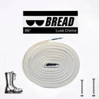 Elastic shoelace in Luxe Creme color by Plush Fashion Hub, showing a close-up of the soft, stretchy material.