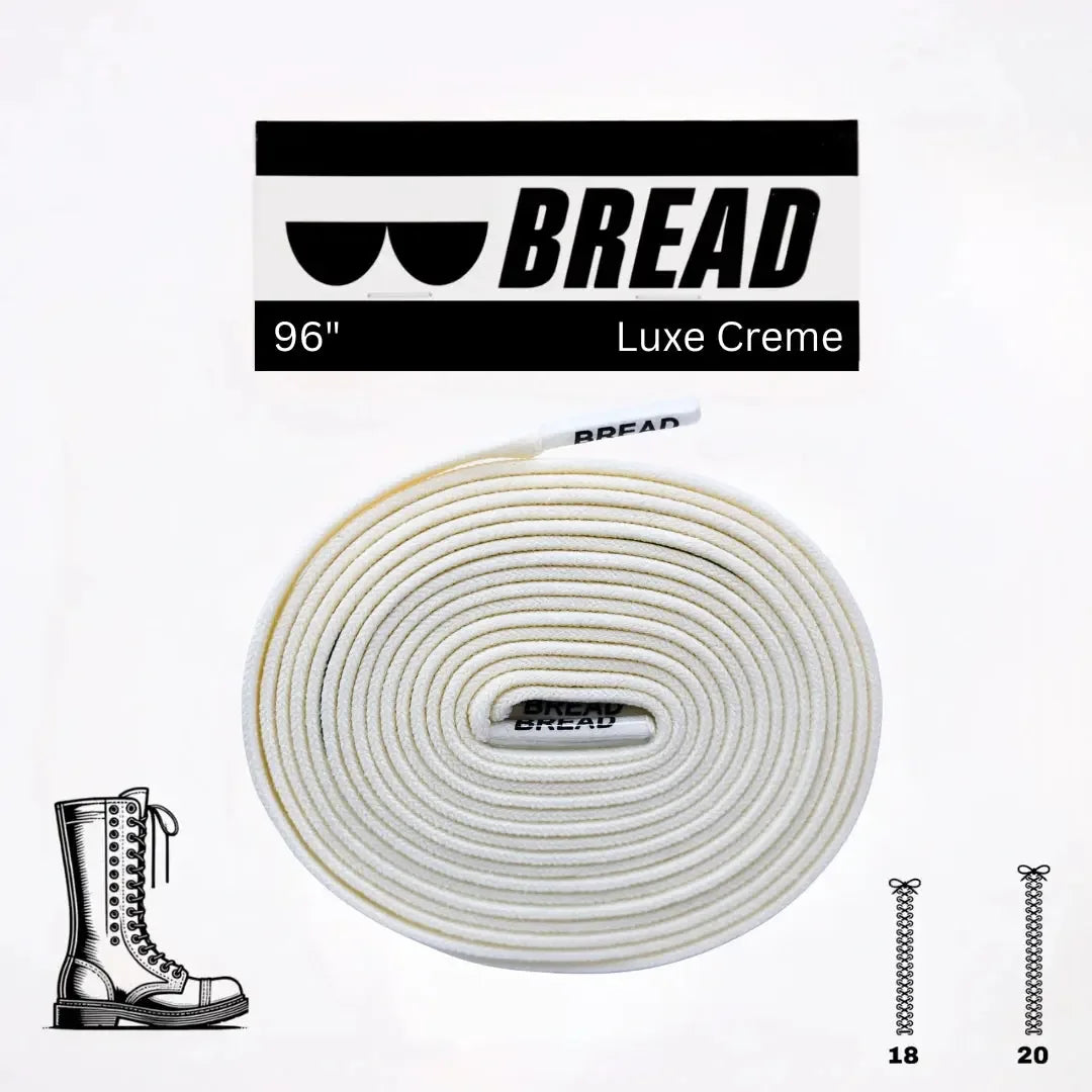 Elastic shoelace in Luxe Creme color by Plush Fashion Hub, showing a close-up of the soft, stretchy material.