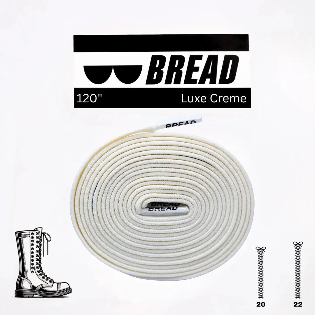 Elastic shoelaces in Luxe Creme color from Plush Fashion Hub, shown with a close-up of the textured, flexible material.