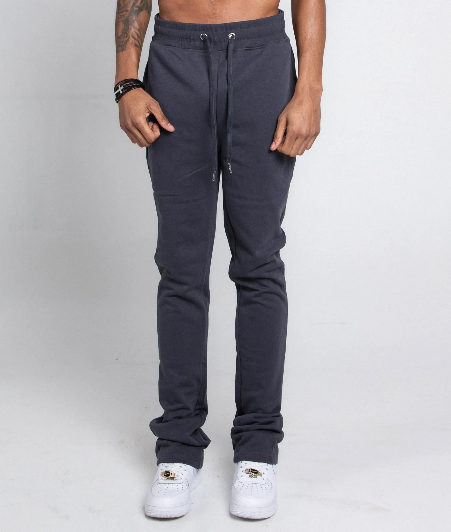 M5690-AJSKP MULTI-COLOR STACKED SWEATPANTS - Plush Fashion Hub