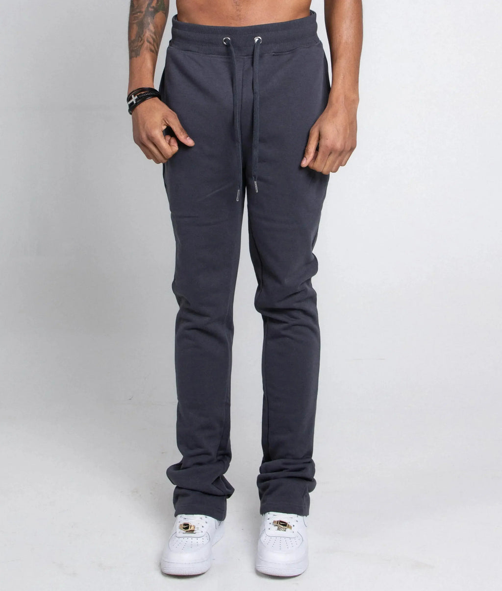 Multi-color stacked sweatpants from Plush Fashion Hub featuring a relaxed fit and vibrant color block design.