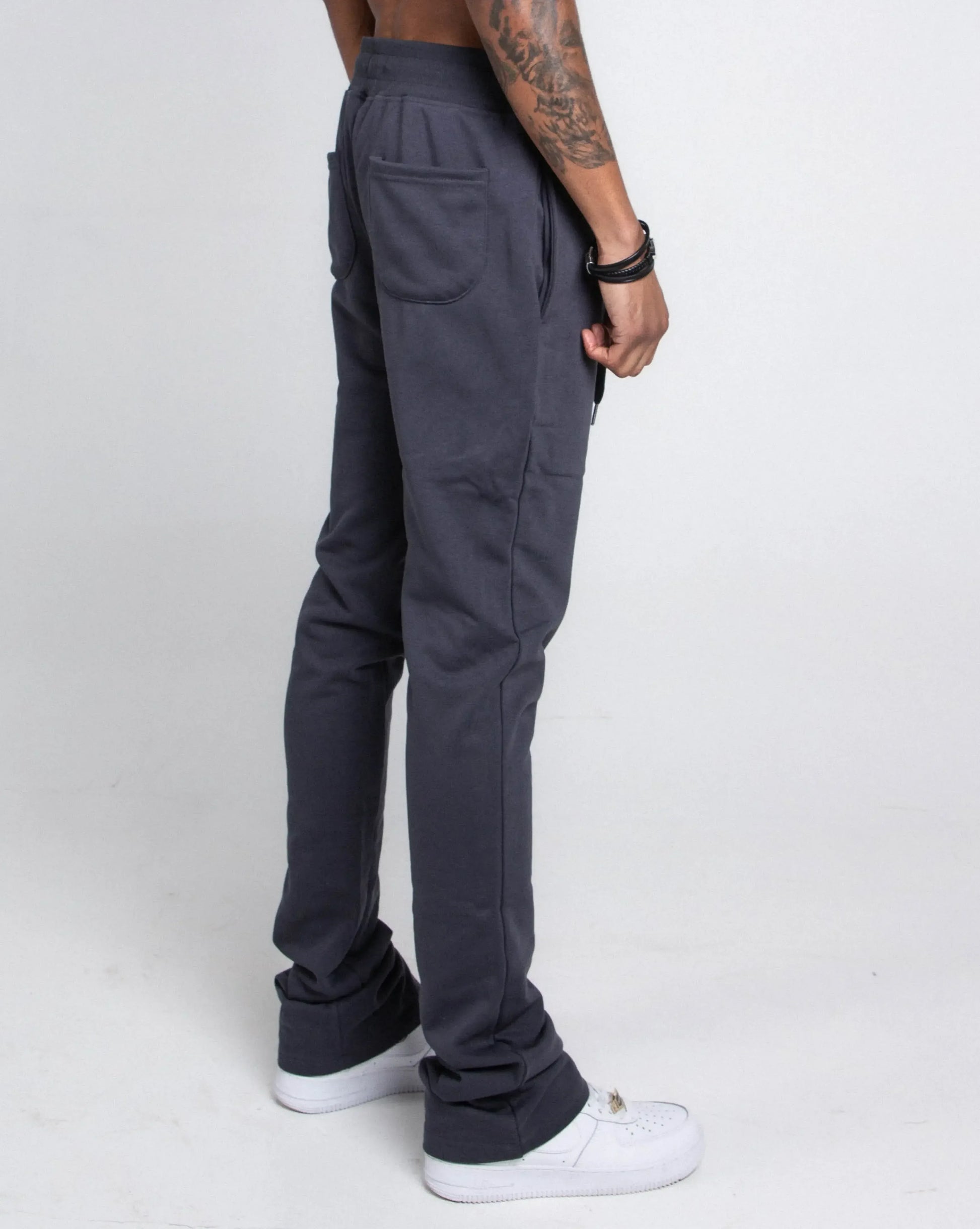 M5690-AJSKP MULTI-COLOR STACKED SWEATPANTS - Plush Fashion Hub