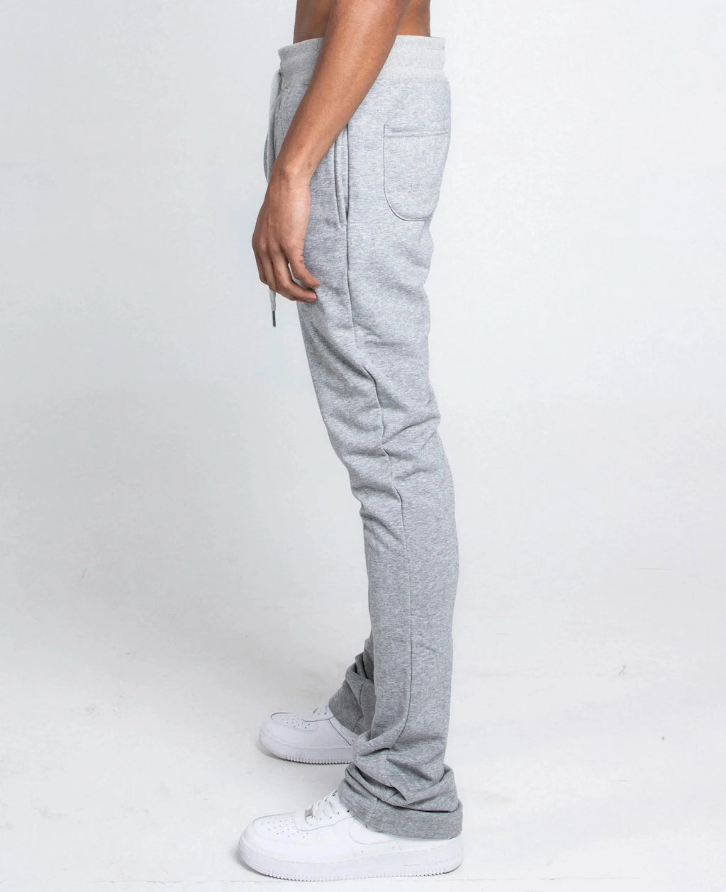 Multi-color stacked sweatpants by Plush Fashion Hub with a relaxed fit and vibrant color blocks.