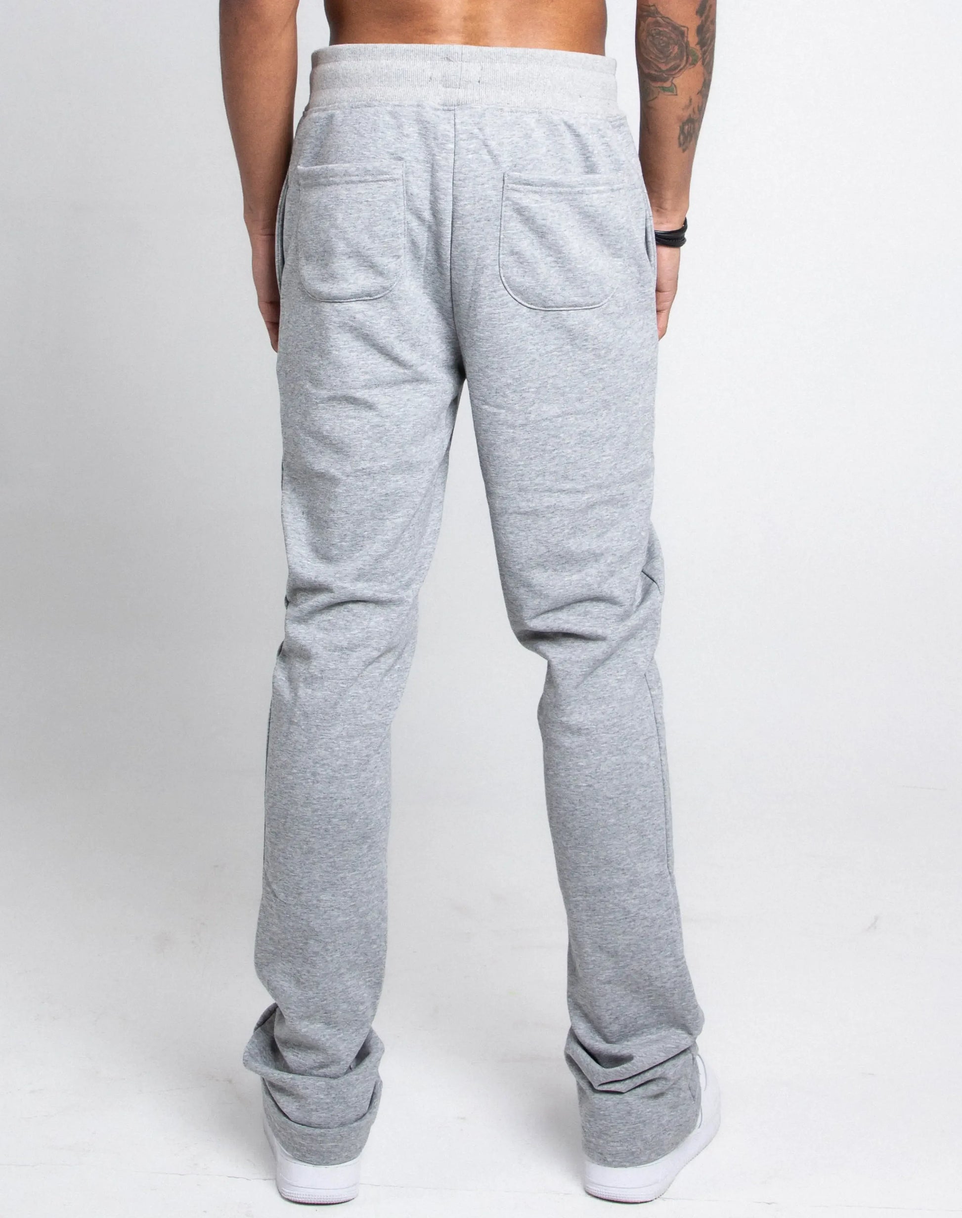 M5690-AJSKP MULTI-COLOR STACKED SWEATPANTS - Plush Fashion Hub