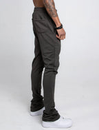 Multi-color stacked sweatpants by Plush Fashion Hub with a relaxed fit, casual style, and vibrant color blocks.