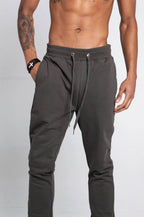 Multi-color stacked sweatpants from Plush Fashion Hub, casual pants with a relaxed fit and vibrant color design.