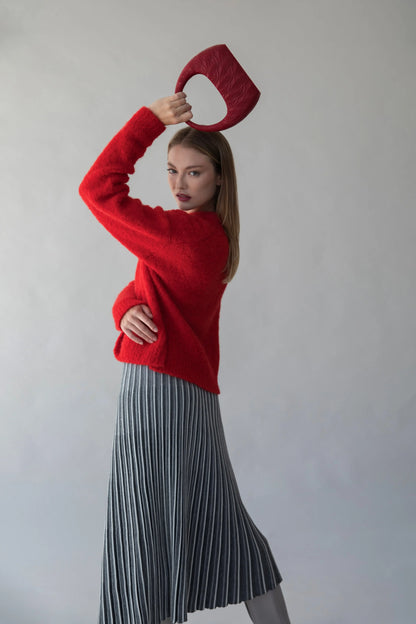 MARION 3D PRINT CABLE HANDBAG - Plush Fashion Hub