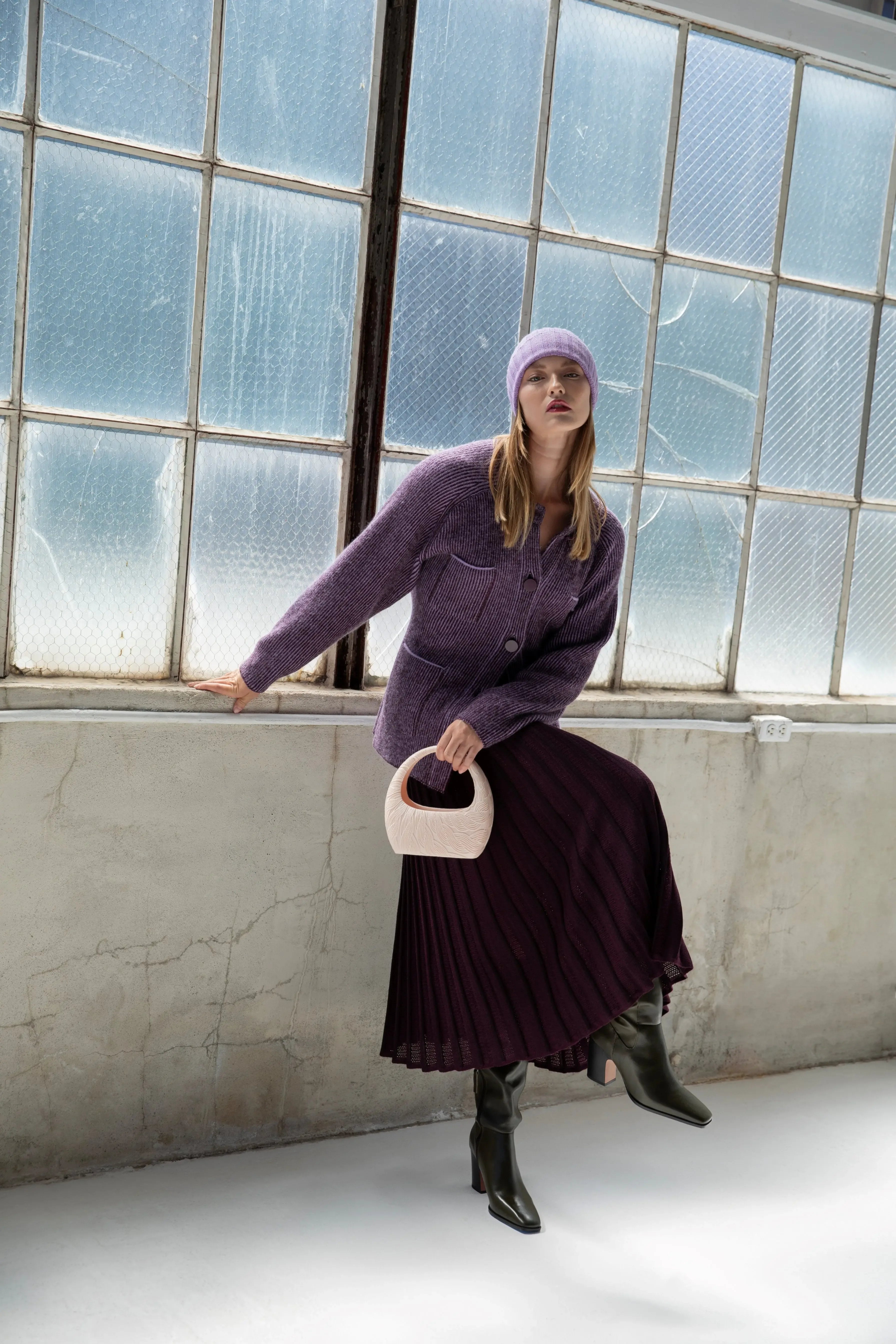 MARION 3D PRINT CABLE HANDBAG - Plush Fashion Hub