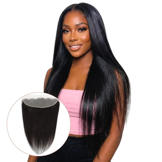 Malaysian Straight 13x4 Transparent Lace Human Hair Frontal - Plush Fashion Hub