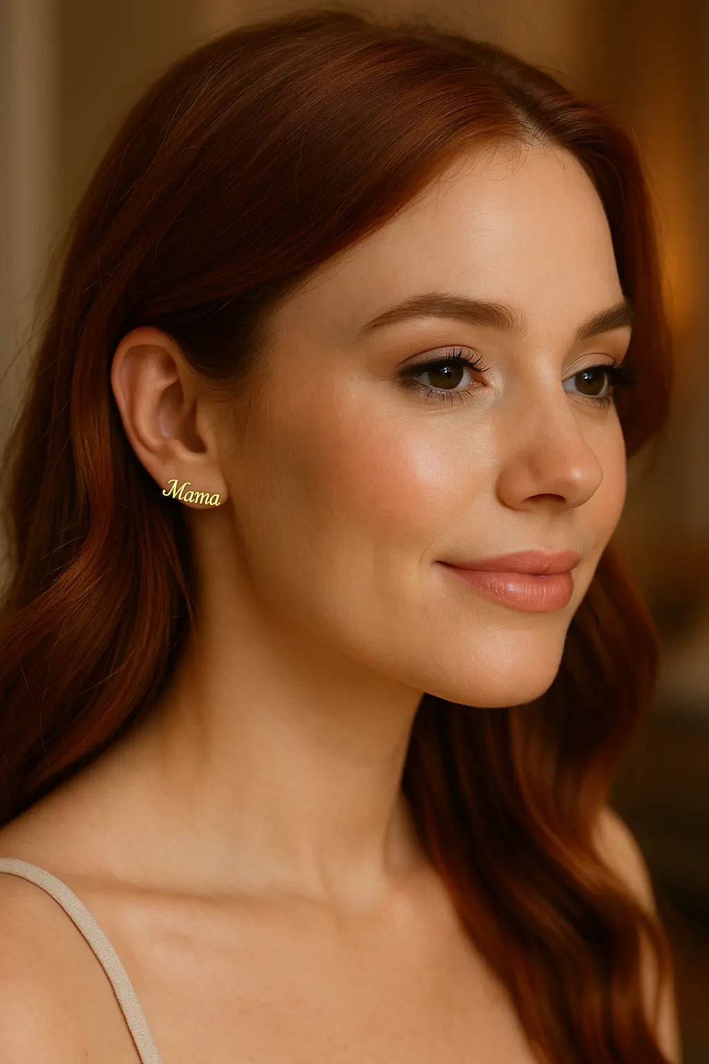 Mama 18k gold earrings Pretty Little Patriot