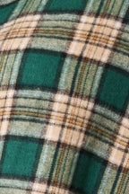 Mandy Plaid Collared Neck Long Sleeve Shirt - Plush Fashion Hub