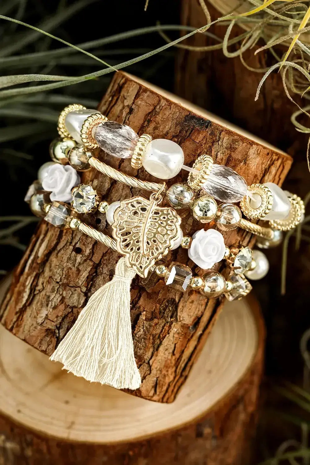 Mariana Beaded Fringed Layered Bracelet - Plush Fashion Hub