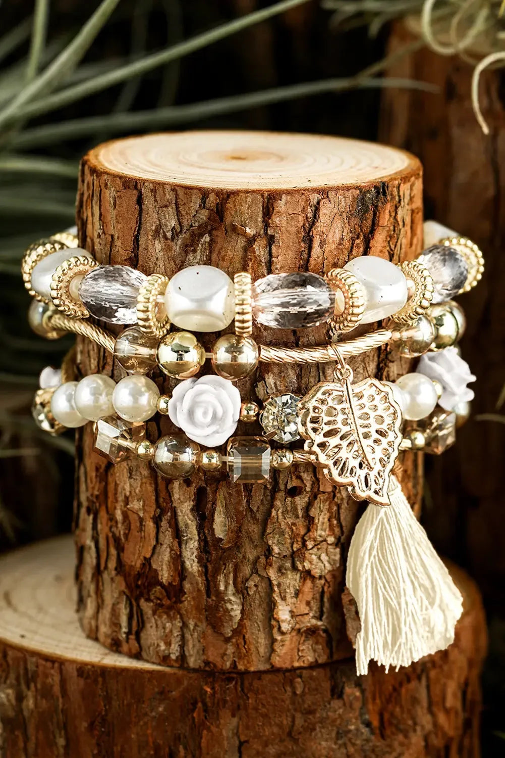 Mariana Beaded Fringed Layered Bracelet - Plush Fashion Hub