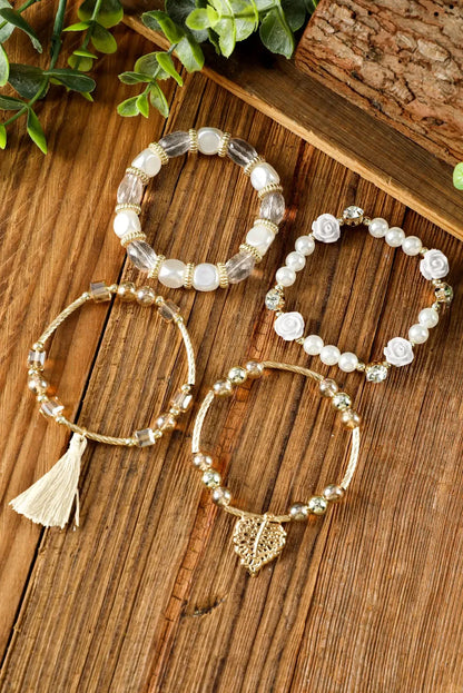 Mariana Beaded Fringed Layered Bracelet - Plush Fashion Hub