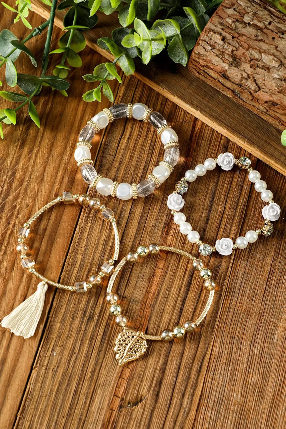 Mariana Beaded Fringed Layered Bracelet - Plush Fashion Hub