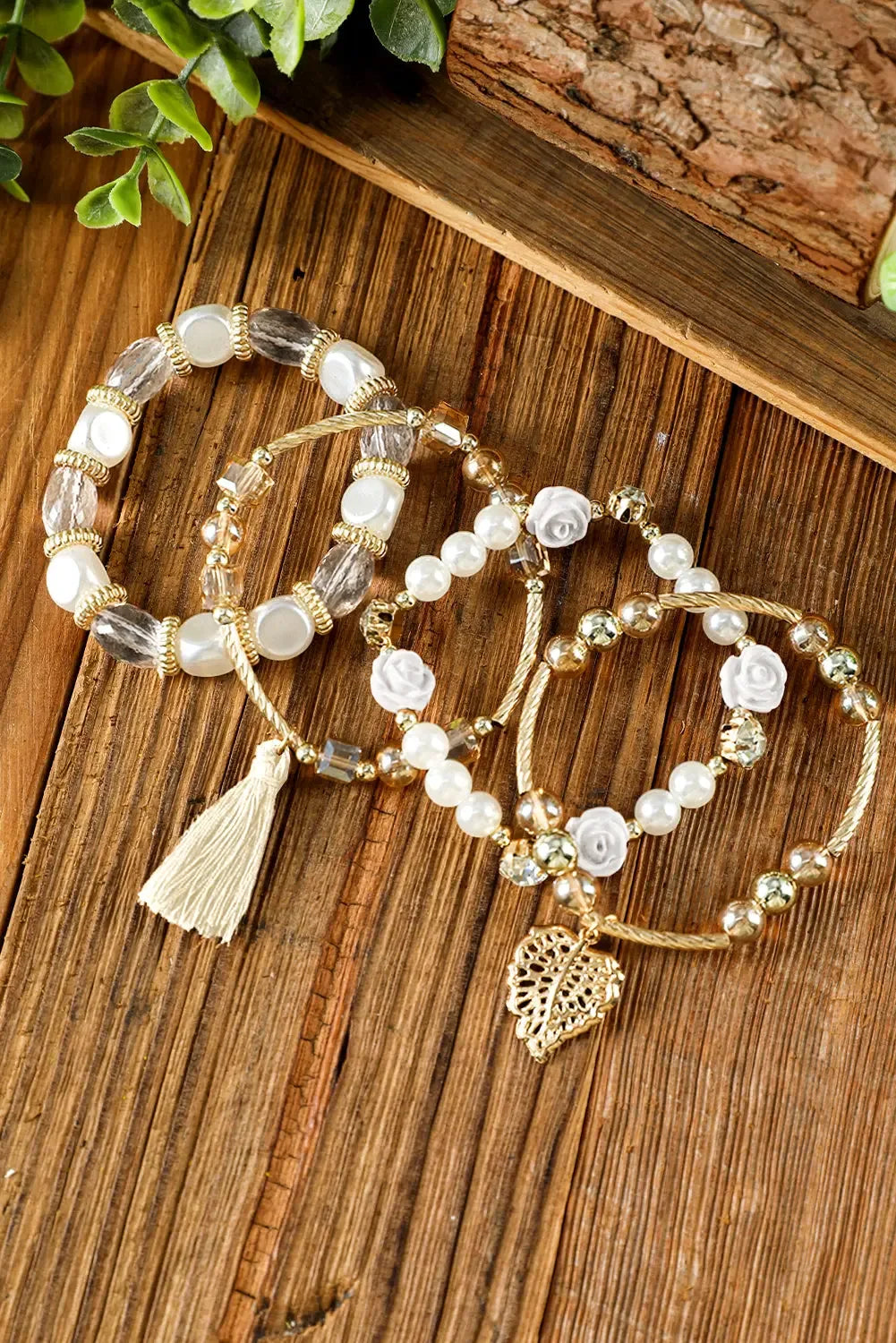 Mariana Beaded Fringed Layered Bracelet - Plush Fashion Hub