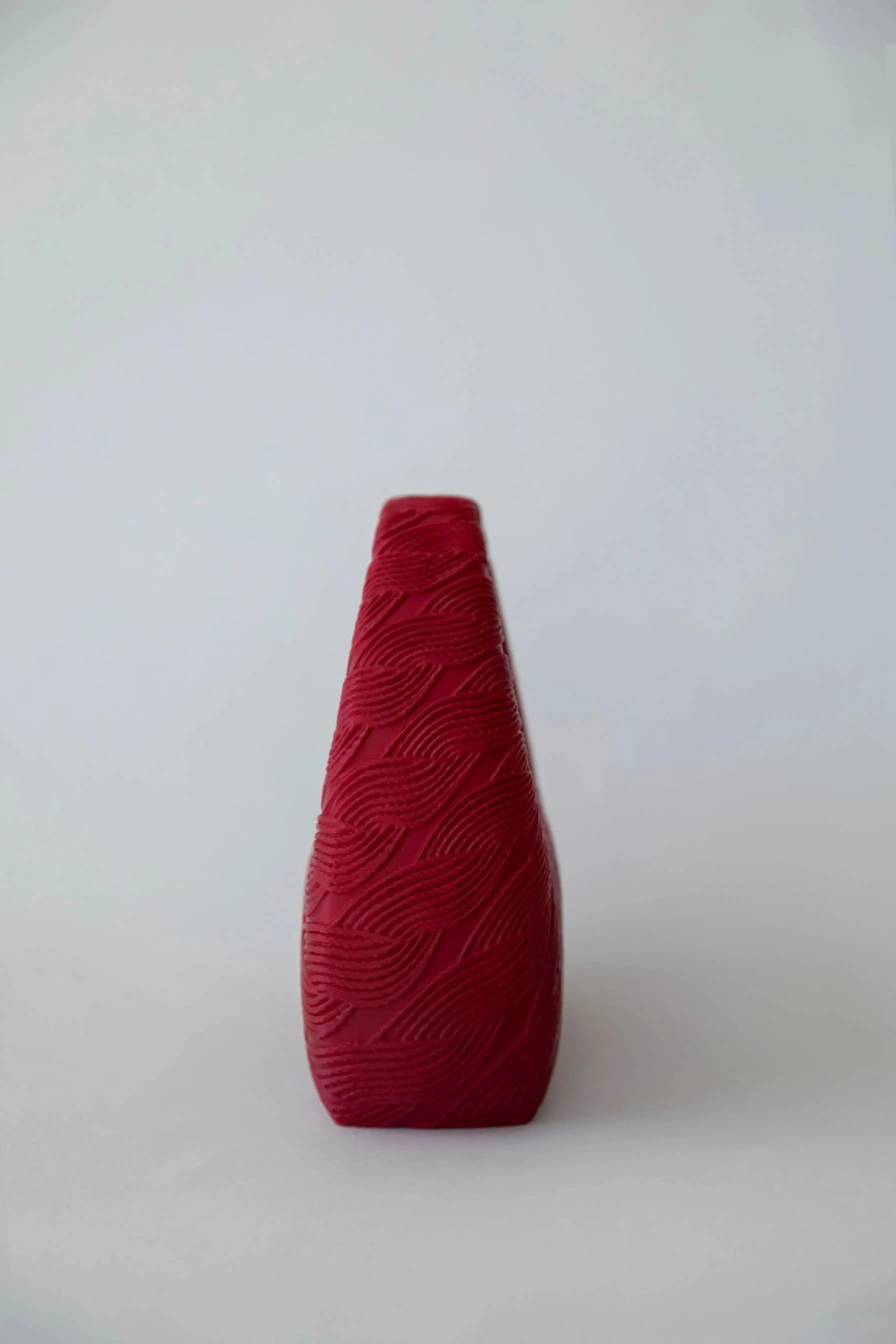 Marishka Marion 3D printed cable handbag with sculptural, architectural design and unique textured surface.