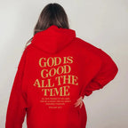 Unisex brushed drawstring hoodie with letter print in urban streetwear style, featuring a comfortable fit and casual design.