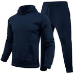 Unisex casual hemp blend loose sweatshirt and sweatpants matching set by Plush Fashion Hub, comfortable and relaxed fit for men and women.
