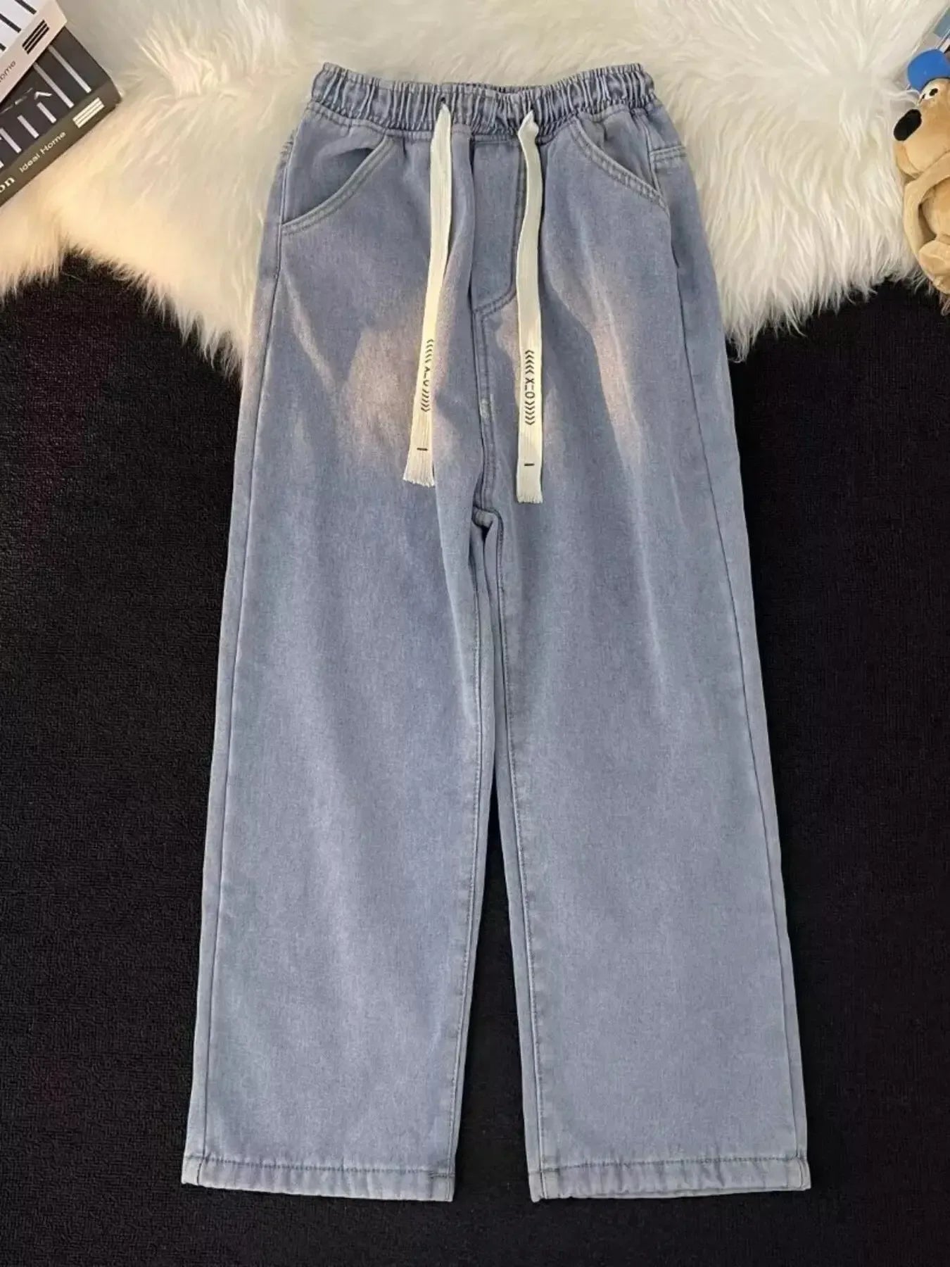 Men's Full Size Wide Leg Wash Jeans Plus Size - Plush Fashion Hub