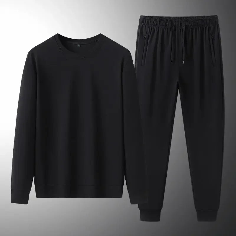 Men's Spring And Autumn Sweatshirt And Sweatpants Two-piece Suit - Plush Fashion Hub