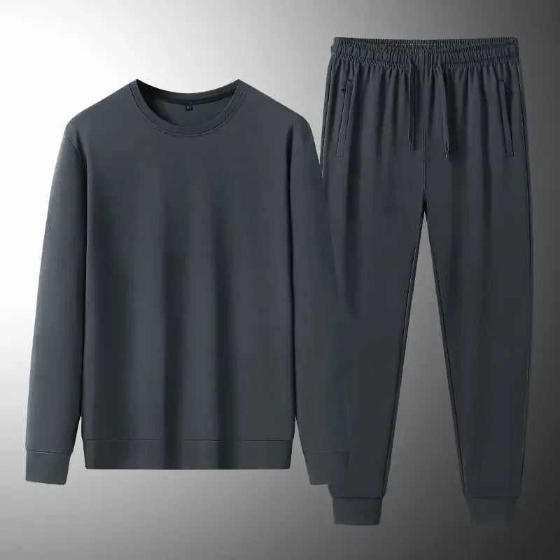 Men's Spring And Autumn Sweatshirt And Sweatpants Two-piece Suit - Plush Fashion Hub