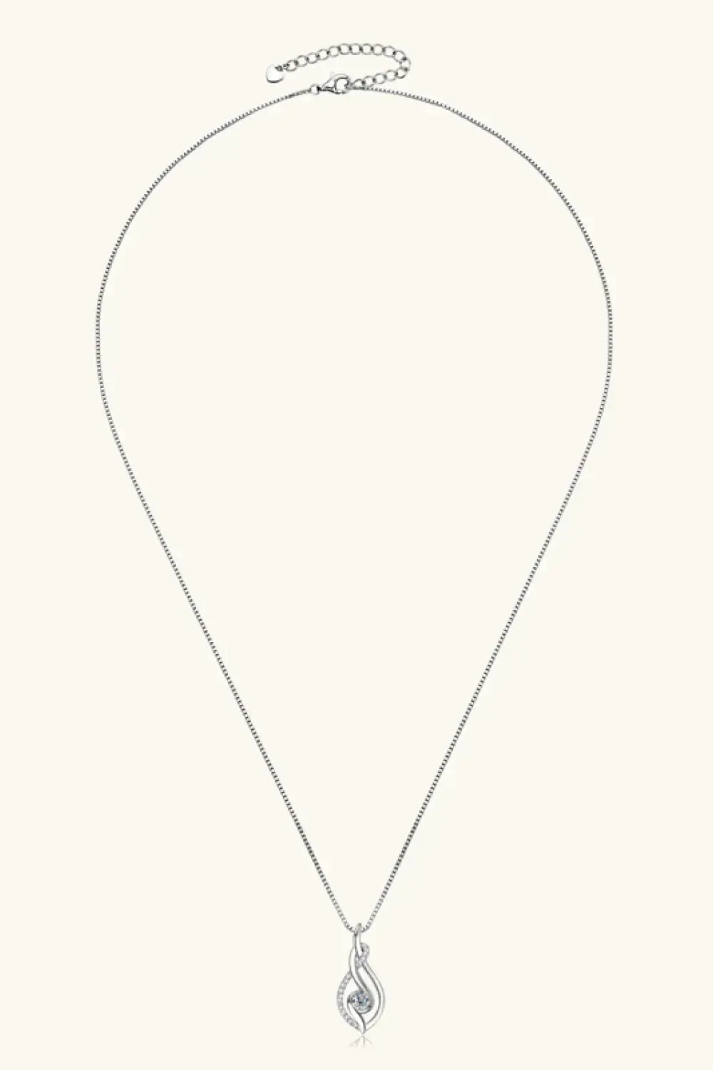 Moissanite 925 Sterling Silver Necklace - Plush Fashion Hub