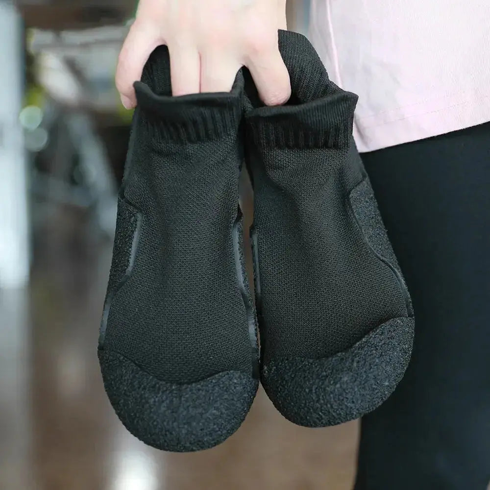 Plush Fashion Hub lightweight non-slip breathable athletic sneakers designed for yoga and fitness activities.