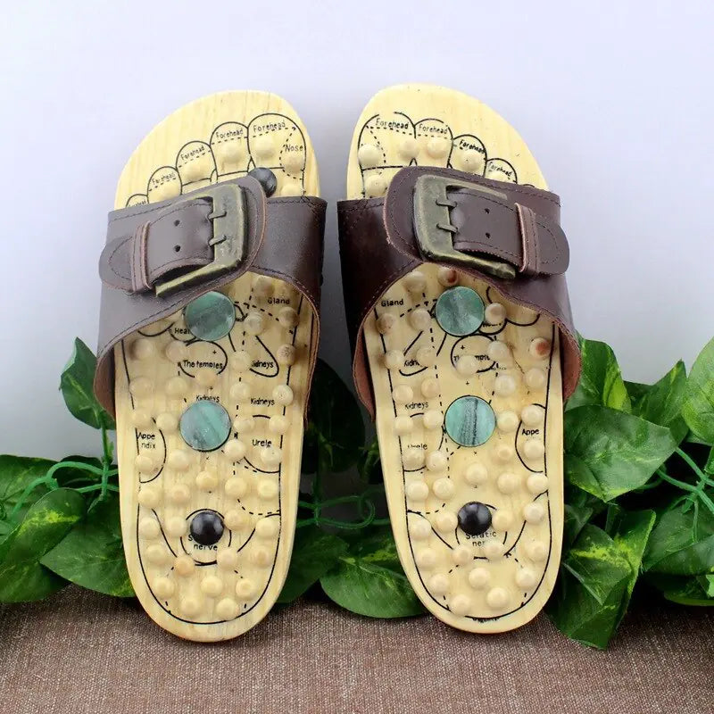 Women’s health care foot massage slippers from Plush Fashion Hub with cushioned soles and ergonomic design for comfort.