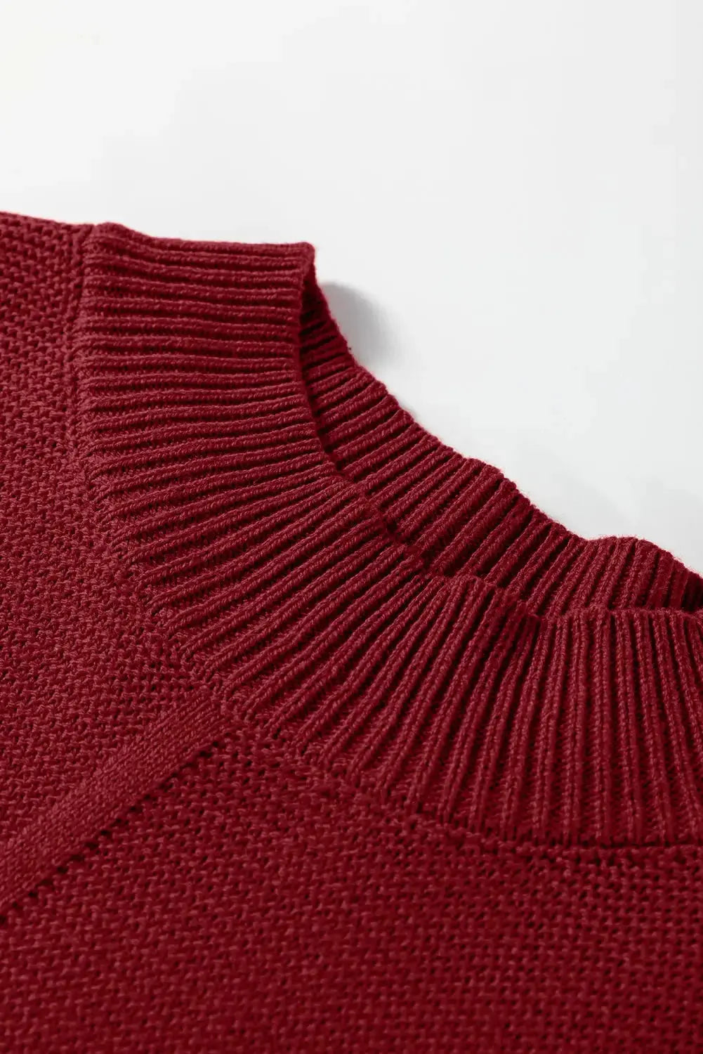 Light gray Natalia drop shoulder loose sweater by Threaded Pear, featuring a relaxed fit and cozy knit fabric.