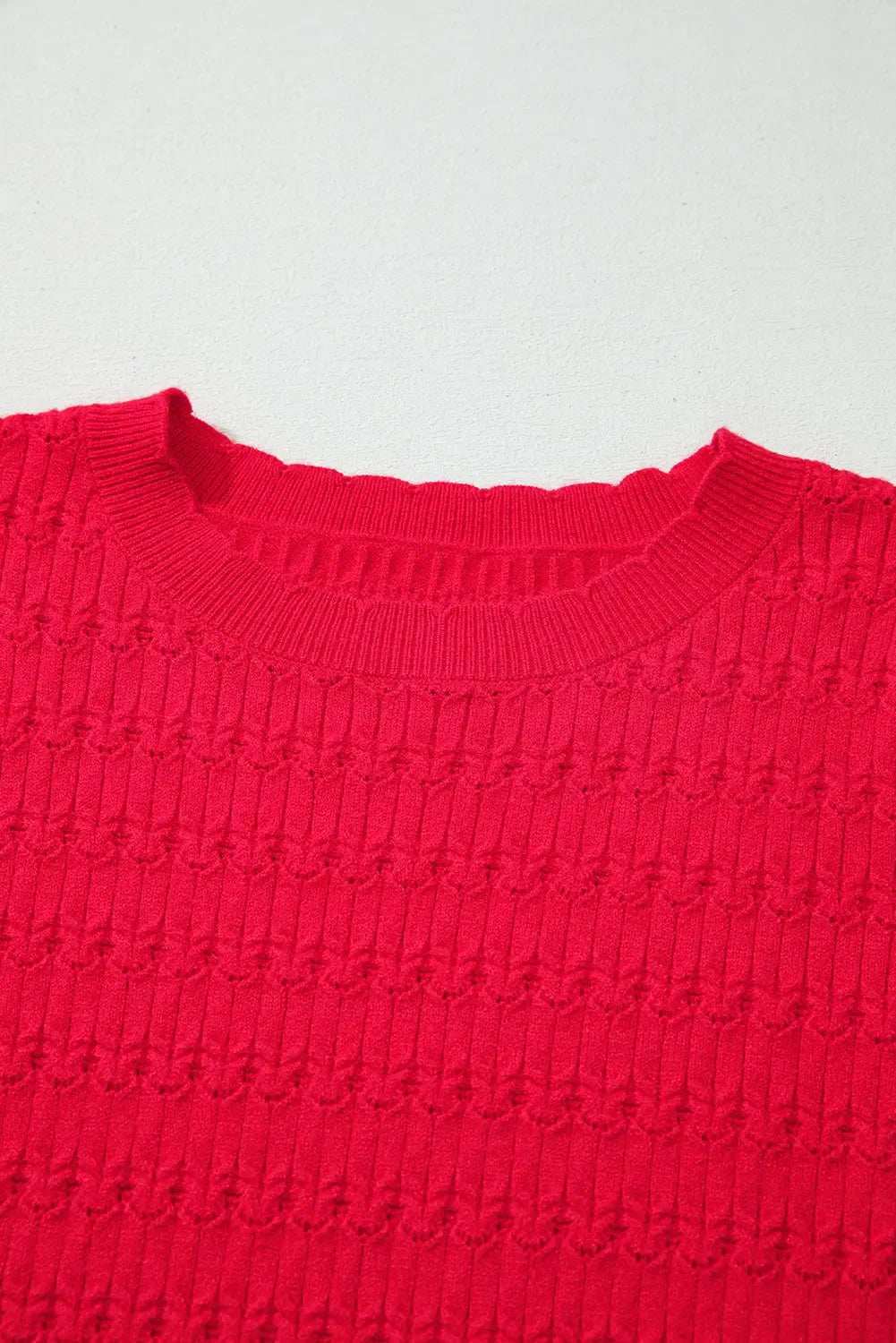 Nellie Knit Ribbed Cuffs Sweater - Plush Fashion Hub