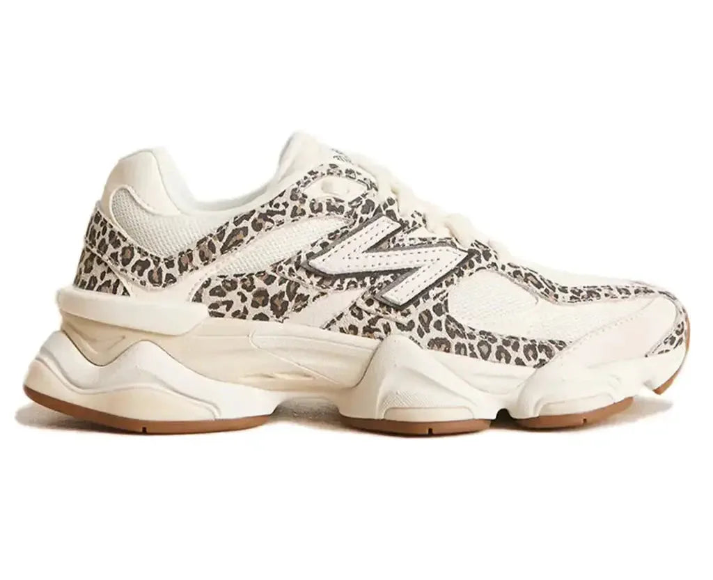 New Balance 9060 Leopard Print Beige - Plush Fashion Hub