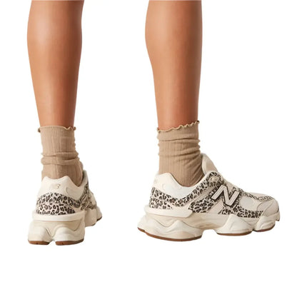 New Balance 9060 Leopard Print Beige - Plush Fashion Hub