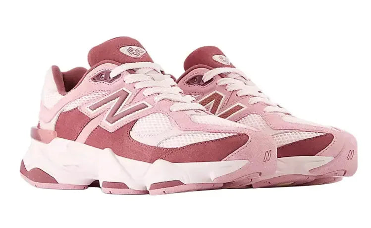 New Balance 9060 Pink Granite Washed Burgundy (GS) - Plush Fashion Hub