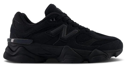 New Balance 9060 Triple Black (GS) - Plush Fashion Hub