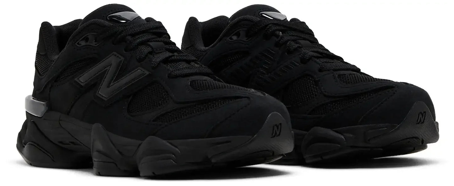 New Balance 9060 Triple Black (GS) - Plush Fashion Hub