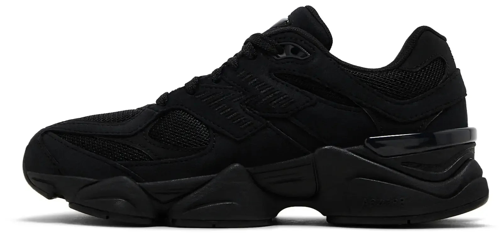 New Balance 9060 Triple Black (GS) - Plush Fashion Hub