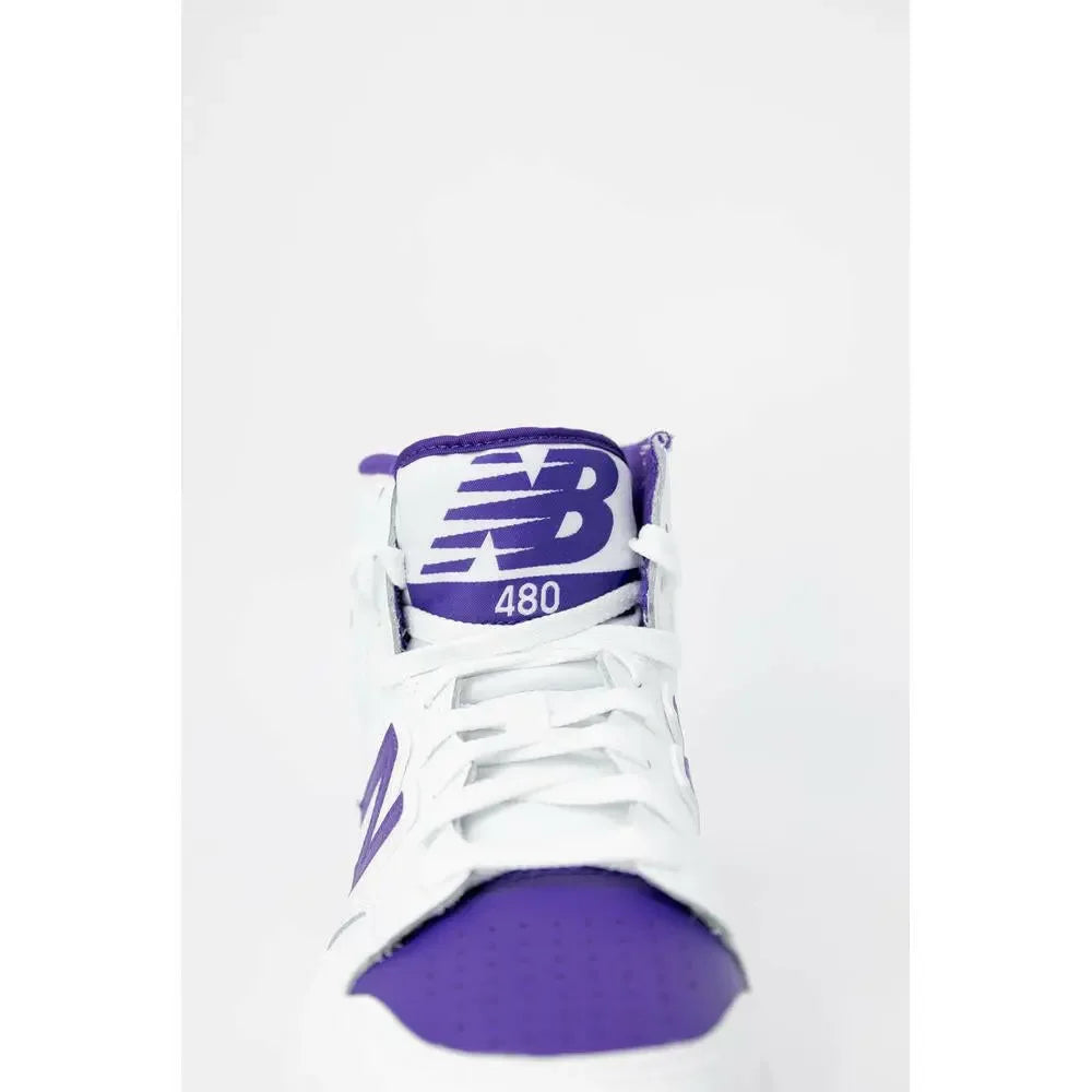 New Balance Purple Leather Athletic Sneakers - Plush Fashion Hub