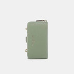Convertible vegan leather crossbody phone case and wallet by Plush Fashion Hub, featuring a sleek design and multiple compartments.