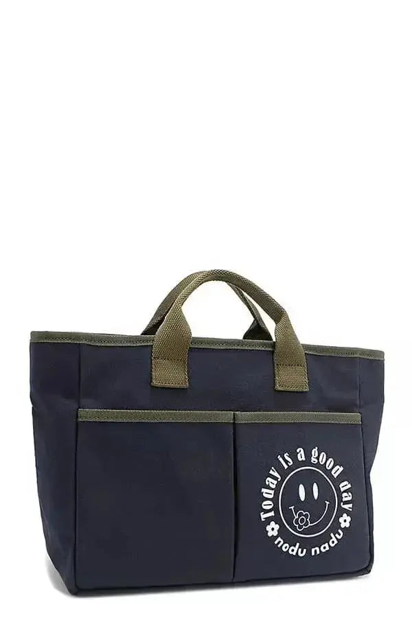 Artistic graphic print canvas tote bag by Plush Fashion Hub featuring a spacious, casual handbag with stylish design.
