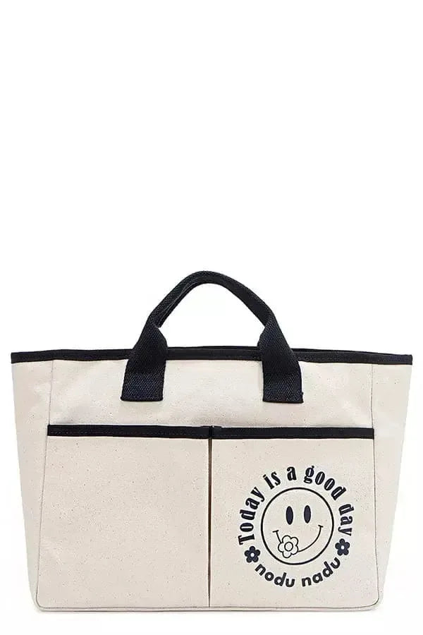 Nicole Lee USA Canvas Tote Bag - Plush Fashion Hub