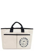 Nicole Lee USA canvas tote bag by Plush Fashion Hub featuring artistic graphic print, spacious casual handbag for everyday use