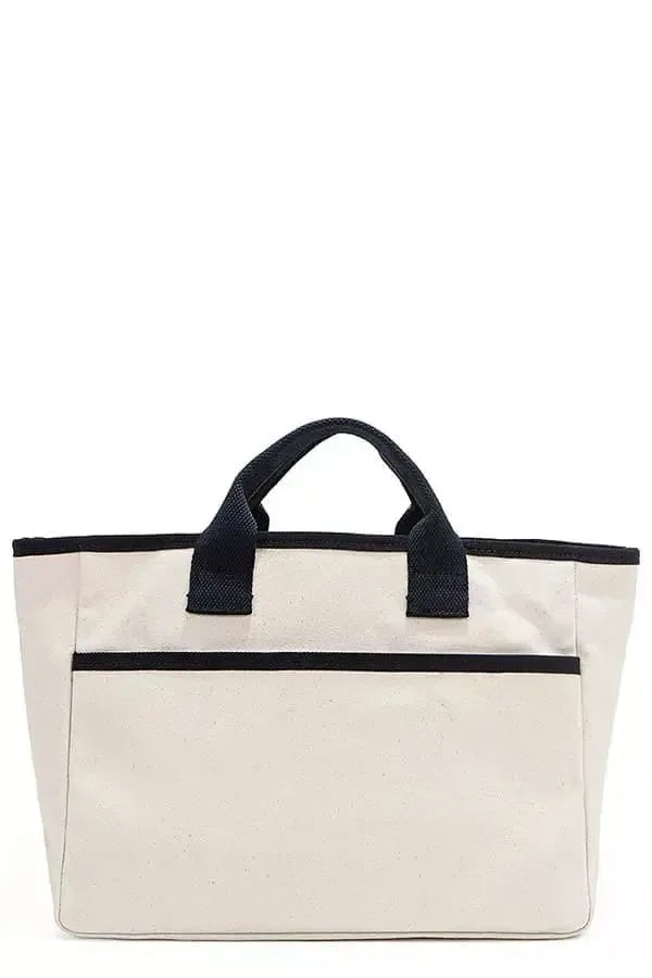 Nicole Lee USA Canvas Tote Bag - Plush Fashion Hub