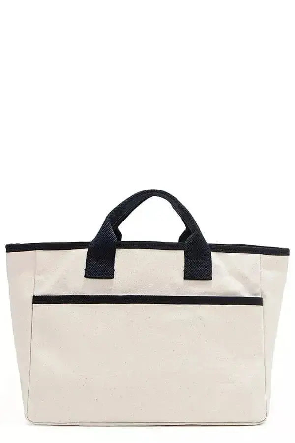 Artistic graphic print canvas tote bag by Plush Fashion Hub, spacious casual handbag with stylish design and durable fabric.