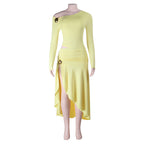 Plush Fashion Hub sexy off-shoulder long sleeve dress with cutouts, autumn slit sheathe style, form-fitting and stylish.