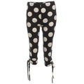 Sexy women’s cropped pants with irregular asymmetric polka dot print, casual fit, from Wanita Store.